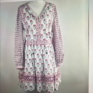 Floral Print Long Sleeve Dress